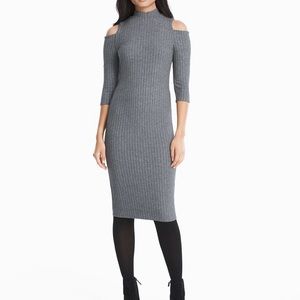 White House black market grey dress